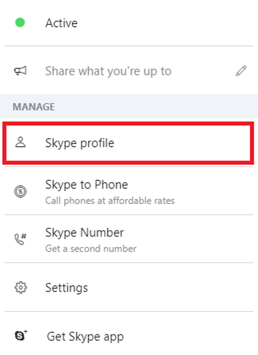 تغییر نام کاربری اسکایپ در موبایل