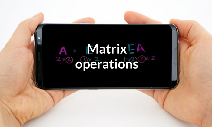 حل معادلات پیچیده ماتریکس و ریاضی با دانلود Matrix operations ‏