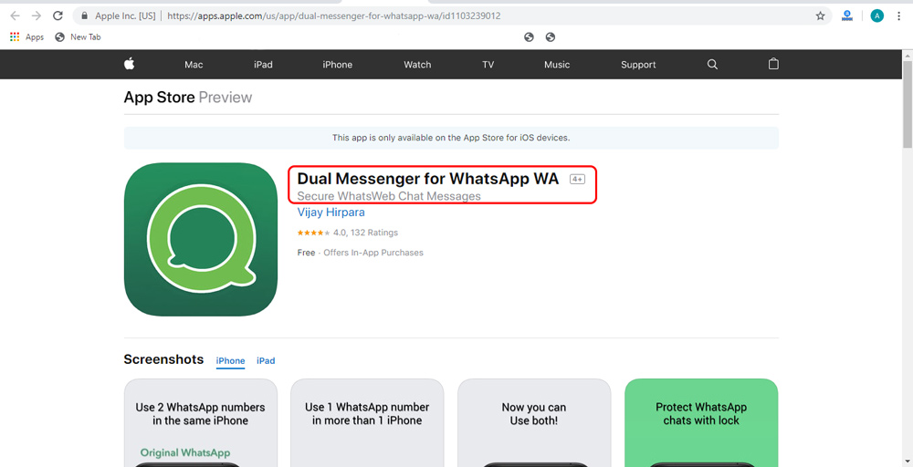 معرفی نرم افزار Dual Messenger for WhatsApp برای داشتن دو واتس آپ در گوشی های آیفون