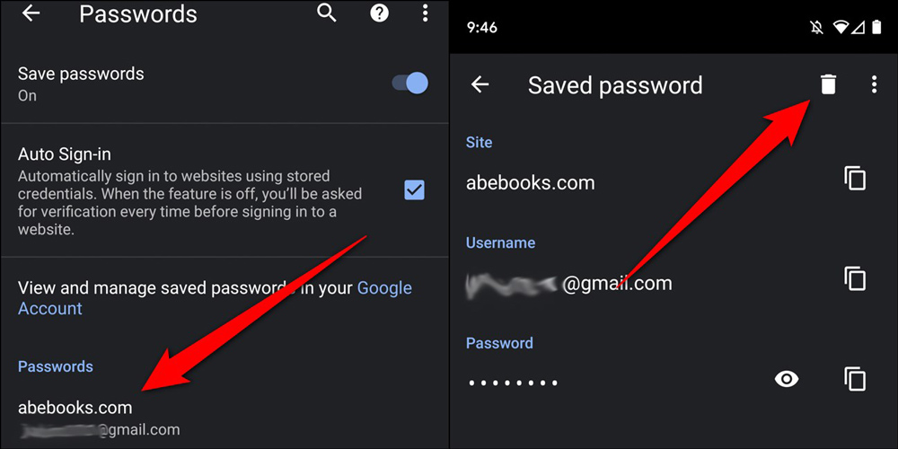 چطور رمز های عبور مرورگر کروم را حذف کنیم؟