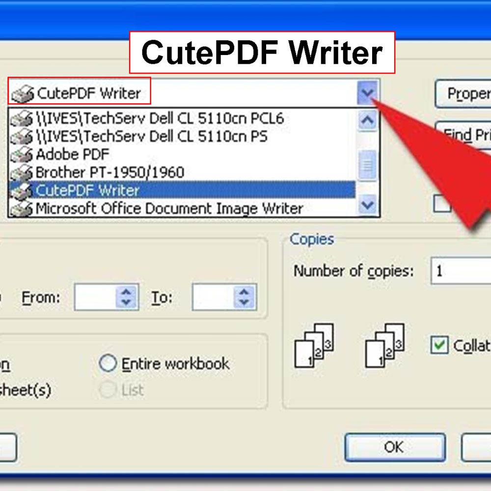 حذف صفحات دلخواه فایل pdf با کمک برنامه CutePDF