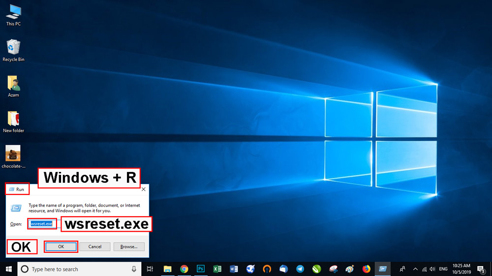 ابتدا کلید ترکیبی Windows + R را فشار دهید
