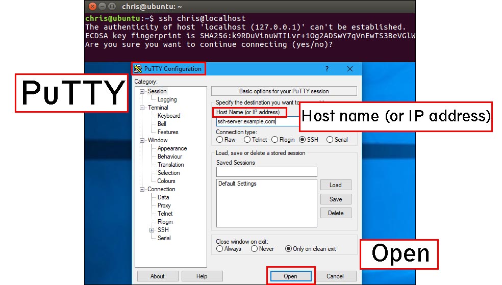 روش دسترسی به SSH در یک سرور در ویندوز