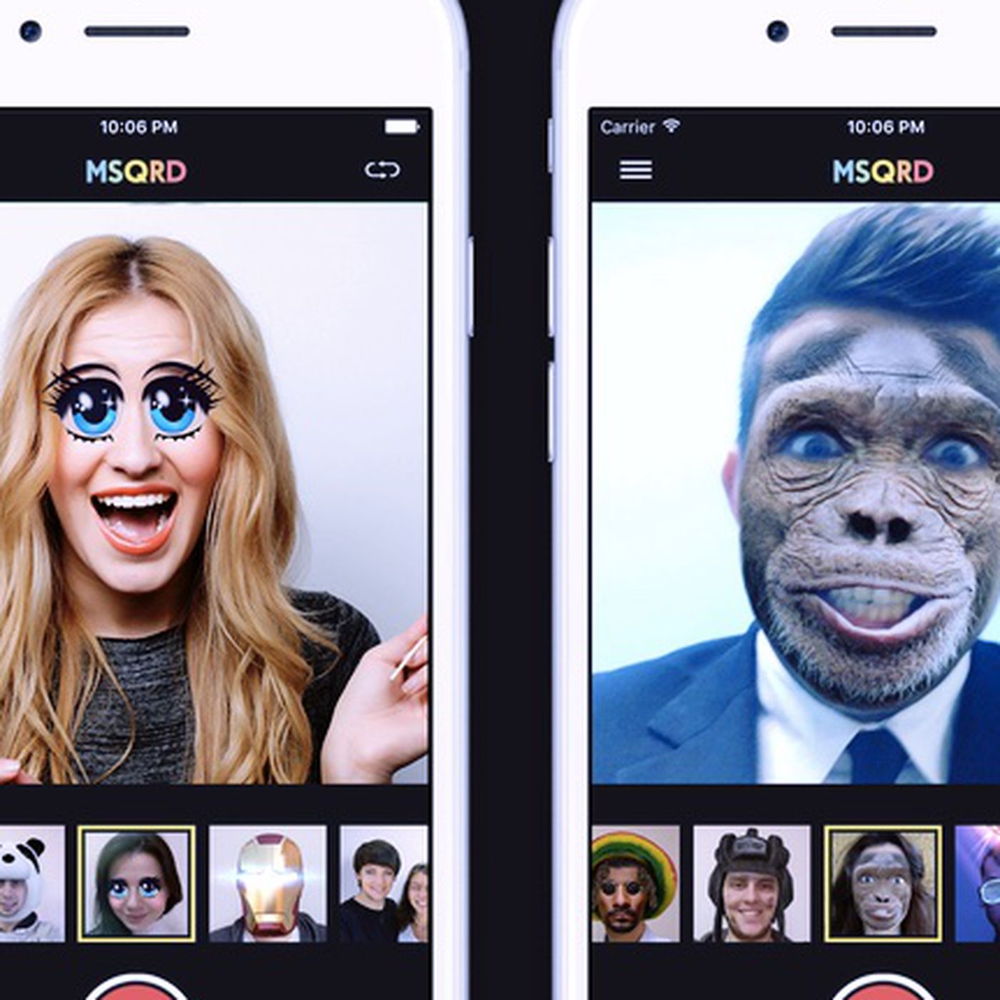Скачай приложение где маски. Приложение MSQRD. Приложение для лица. Программа смешные лица на айфон.